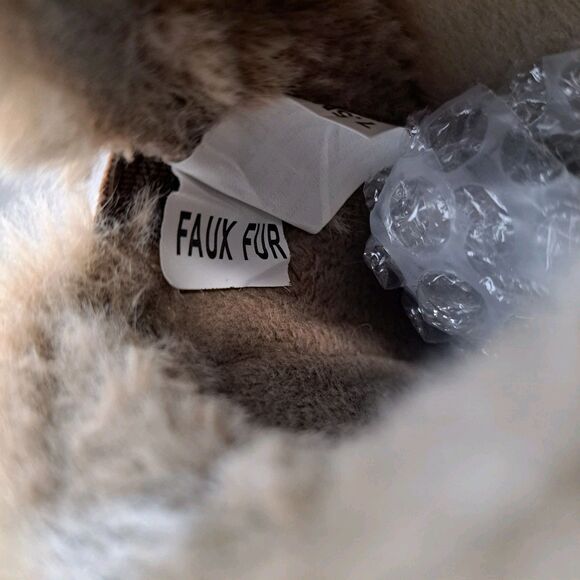 JSPORT Women's Casual Memory Foam Faux Shearling Brown Slip On Shoes Size 7.5 M - Picture 7 of 9